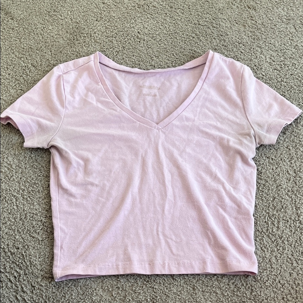 Wild Fable Light Purple V-Neck Tee